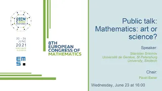 8ECM Public Lecture: Stanislav Smirnov