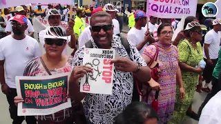 Fiji Trade Union Congress holds march to protest against government's decisions