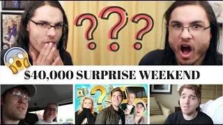 $40,000 SURPRISE WEEKEND I SHANE DAWSON I OUR REACTION! // TWIN WORLD