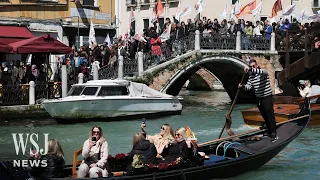 Overcrowded Venice Starts Charging Entry Fee for Tourists | WSJ News