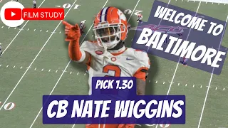What does NATE WIGGINS bring to the BALTIMORE RAVENS? (2024 NFL Draft Film Breakdown)