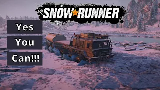 Can You Drive Across A Frozen Lake In Snowrunner?? | SnowRunner PS4