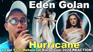 Eden Golan - Hurricane - Israel First Rehearsal Eurovision 2024 REACTION