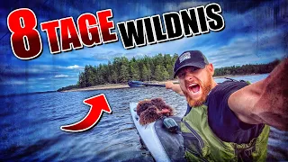 8 Tage Wildnis in SCHWEDEN #2 | Primitive Ausrüstung + Kajak | Bushcraft Survival | Fritz Meinecke