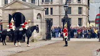 Queen’s Guards Dismounting Horse Pat