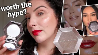 Testing viral makeup - Fenty Diamond Bomb in How Many Carats?!