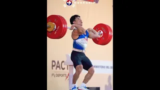 Lee-sang, 67kg, South Korea 🇰🇷 Clean and Jerk 1️⃣7️⃣8️⃣kg at the 2022 WWC💪🏾🫡🔥 #viral #video