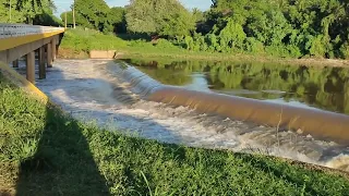 Rio Salgado aumentando seu nível nesse fim de tarde 09/04/2023