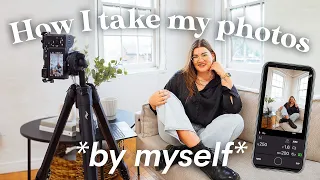 How I take my own photos - self portrait brand photo challenge 📸