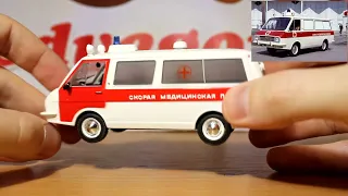 РАФ 22031 Скорая Помощь 1:43 scale model | Коллекционная модель RAF USSR Ambulance. Sběratelská