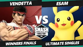 SWT NA Southeast Online Winners Finals - Vendetta (Ryu) Vs. ESAM (Pikachu, Samus, Brawler) SSBU