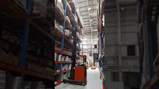 Stacking at High Level Reach truck