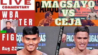 Mark Magsayo vs Julio Ceja Full Fight / Live Commentary