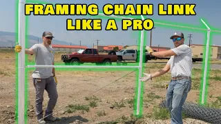 Framing Chain Link Fence Quickly And Easily | How We Build Chain Link Fence