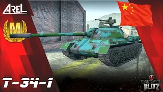 T-34-1 WoT Blitz - "Chinese Bruiser" - gameplay with 1vs3 Ace Mastery