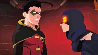 Robin meets Raven's father Trigon | Justice League Dark: Apokolips War @EarthsMightiestHeroes.