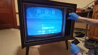 August 4, 2023: 1970 Ford Philco Hybrid color tube tv testing #3