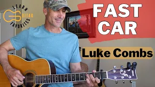 Fast Car by Luke Combs - Guitar Lesson | Tutorial