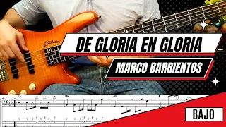 🎸🔥 De gloria en gloria - Marco Barrientos - BAJO - Partituras y Tabs 🎸🎶 #bajo #tabs #cover