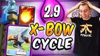 DOMINATING w/ 2.9 FAST CYCLE XBOW DECK  — Clash Royale