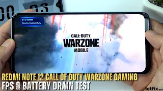 Xiaomi Redmi Note 12 Call of Duty Warzone Mobile Gaming test