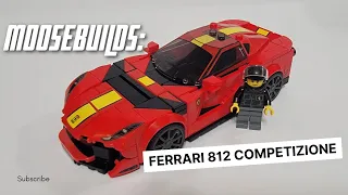 LEGO Ferrari 812 Competizione Animated minifigure build