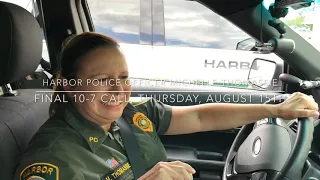 Harbor Police Officer Gives Her Final 10-7 Call