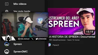 Spreen se EMOCIONA al ver SU DOCUMENTAL