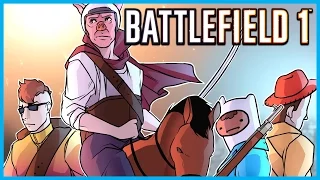 BATTLEFIELD 1 BETA FUNNY MOMENTS! - TANK & SNIPER RAGE, BAYONET KILLS, HORSES, AND FAILS!