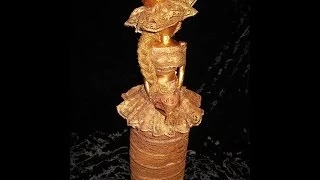 Бронзовая леди. Кукла своими руками. Папье-маше  Papier-mache doll  How to make doll