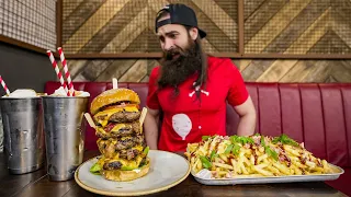 HANDMADE BURGER CO'S UNDEFEATED THREE K CHALLENGE | BeardMeatsFood