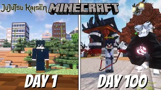 What if Megumi Fushiguro had the SIX EYES?! 100 Days Minecraft Jujutsu Kaisen