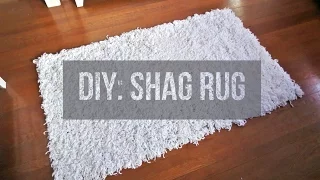 DIY || Soft, Fluffy, White Shag Rug | Area Rug | Floor Rug