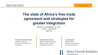 The state of Africa's free trade agreement and strategies for greater integration