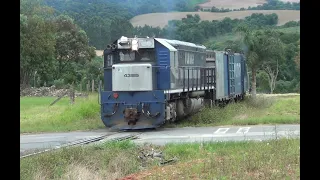 TRENS "SOFRENDO" NA RAMPA EM IRATI/PR + CAPINA QUÍMICA