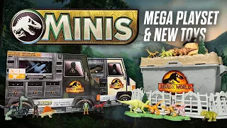 MEGA PLAYSET UNBOXING + New Jurassic World Dominion Minis | Mattel Toy Review / collectjurassic.com
