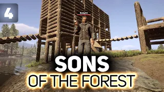 Строим Москва Сити с Хрустом 🌲 Sons of the Forest [PC 2023] #4