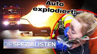 Flammen Inferno 🔥 Explodiertes Auto brennt komplett ab​ - Eine Verletzte ​| Die Spezialisten | SAT.1