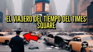 El viajero del tiempo del Times Square #viajerodeltiempo