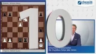 Die 10 größten Fehler der Schach-WM-Geschichte