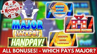 🚨 Slot Jackpot HANDPAY on Huff N' More Puff!  We couldn't believe which bonus gave us the MAJOR!