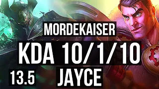 MORDE vs JAYCE (TOP) | 10/1/10, 600+ games, 800K mastery, Dominating | KR Master | 13.5