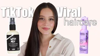 Reviewing VIRAL haircare! 2024 TikTok viral hair products✨🤍