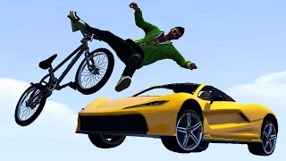 SMASH THE ESCAPING BIKERS! (GTA 5 Funny Moments)