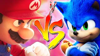 Super Mario Bros. Movie vs. Sonic the Hedgehog - Head to Head Battle!