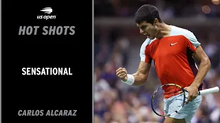 Carlos Alcaraz Hits Ridiculous Behind-The-Back Shot! | 2022 US Open