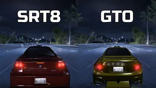 Dodge Charger SRT8 vs Pontiac GTO - Need for Speed Carbon (Drag Race)