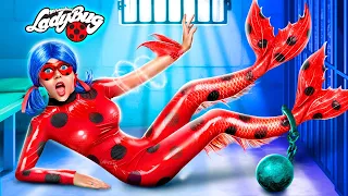 ¡De Ladybug a Sirena! ¡Cómo Convertirse en una Sirena en Prisión!