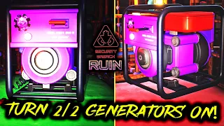 TURN 2/2 Generators On at Superstar Daycare | FNAF Security Breach RUIN DLC 2023 (FNAF)