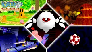 All Bosses (No Damage) - Kirby 64: The Crystal Shards (N64)
